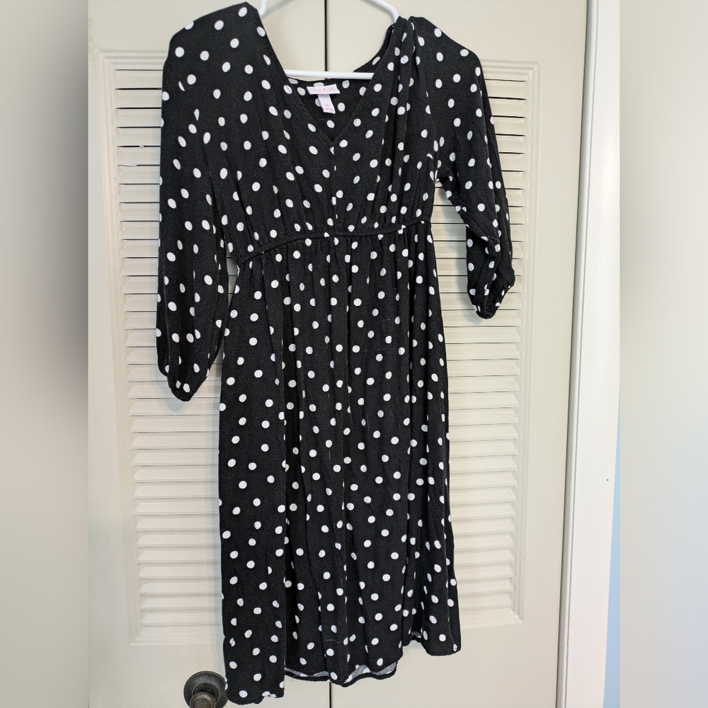 Black and White Polka Dot Dress